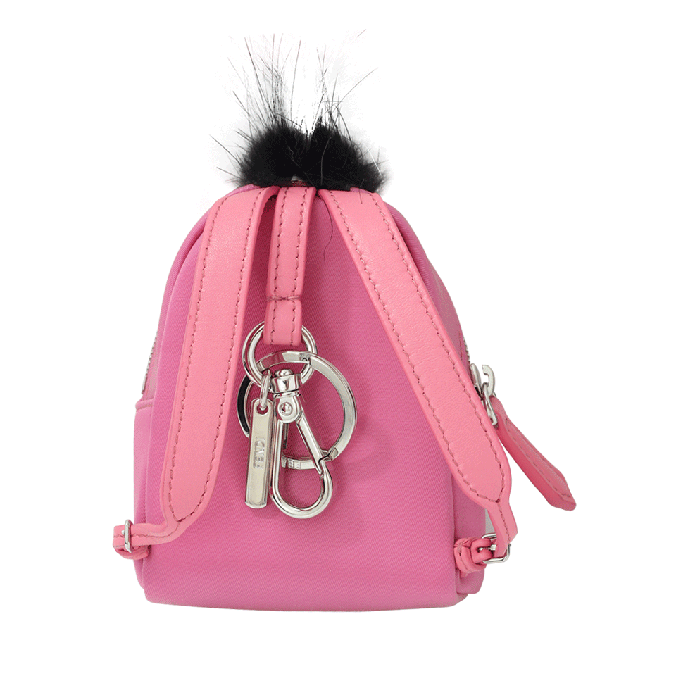 FENDI-Monster Backpack Key Charm-PINK