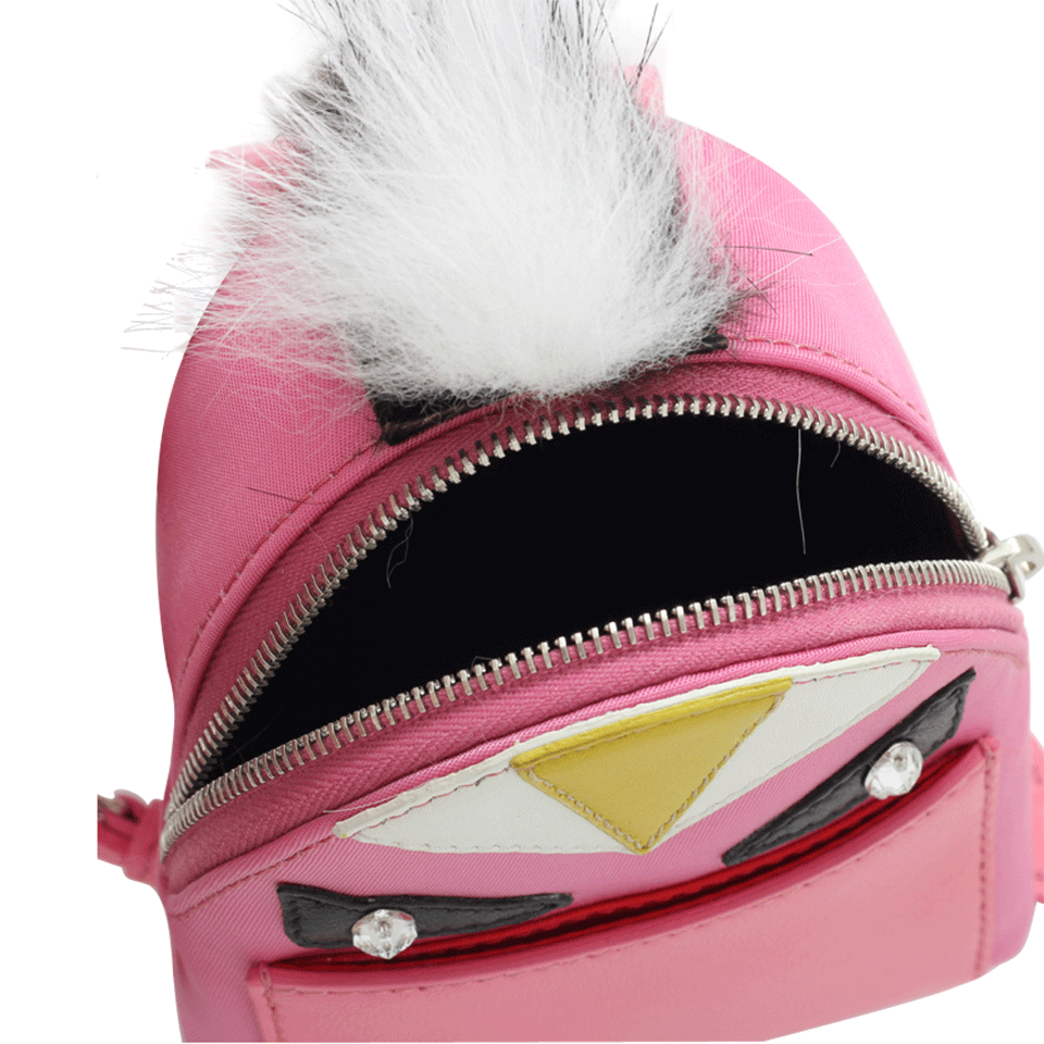 FENDI-Monster Backpack Key Charm-PINK