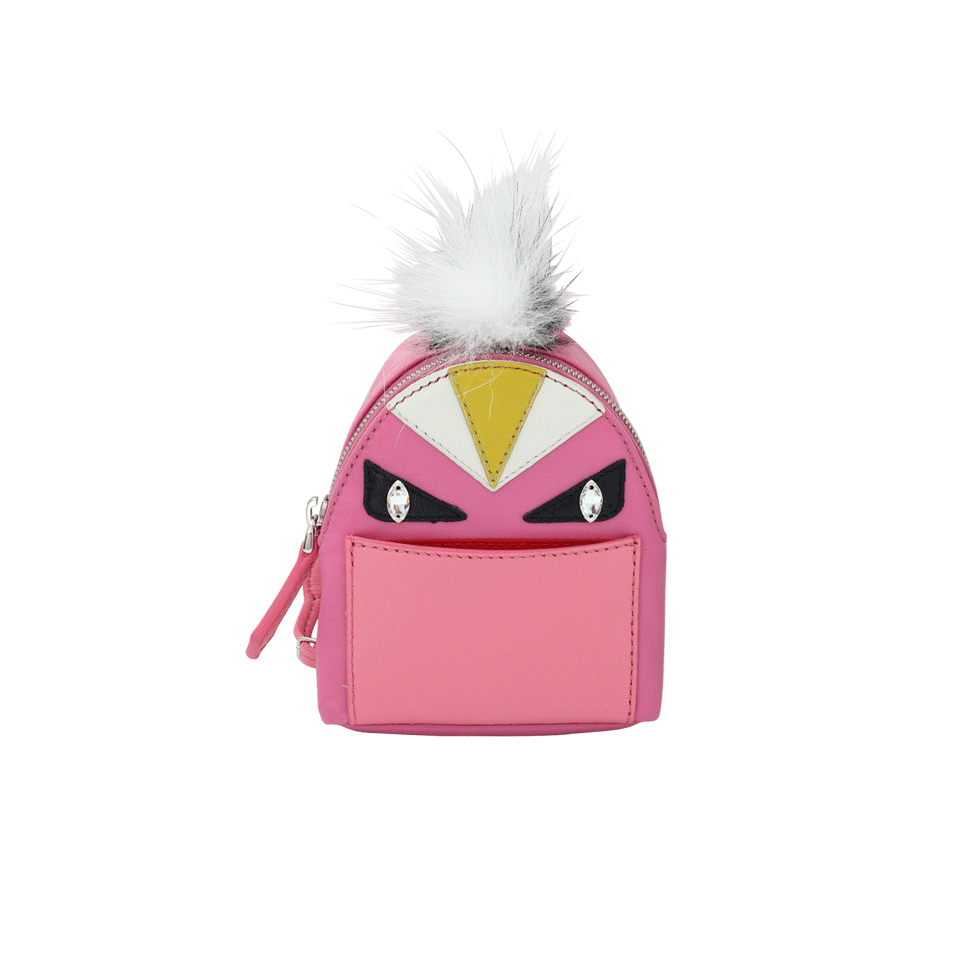 FENDI-Monster Backpack Key Charm-PINK