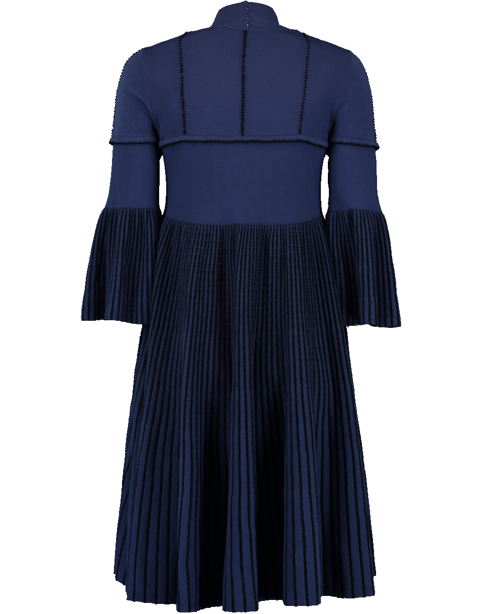 FENDI-Pleated Fur Dress-
