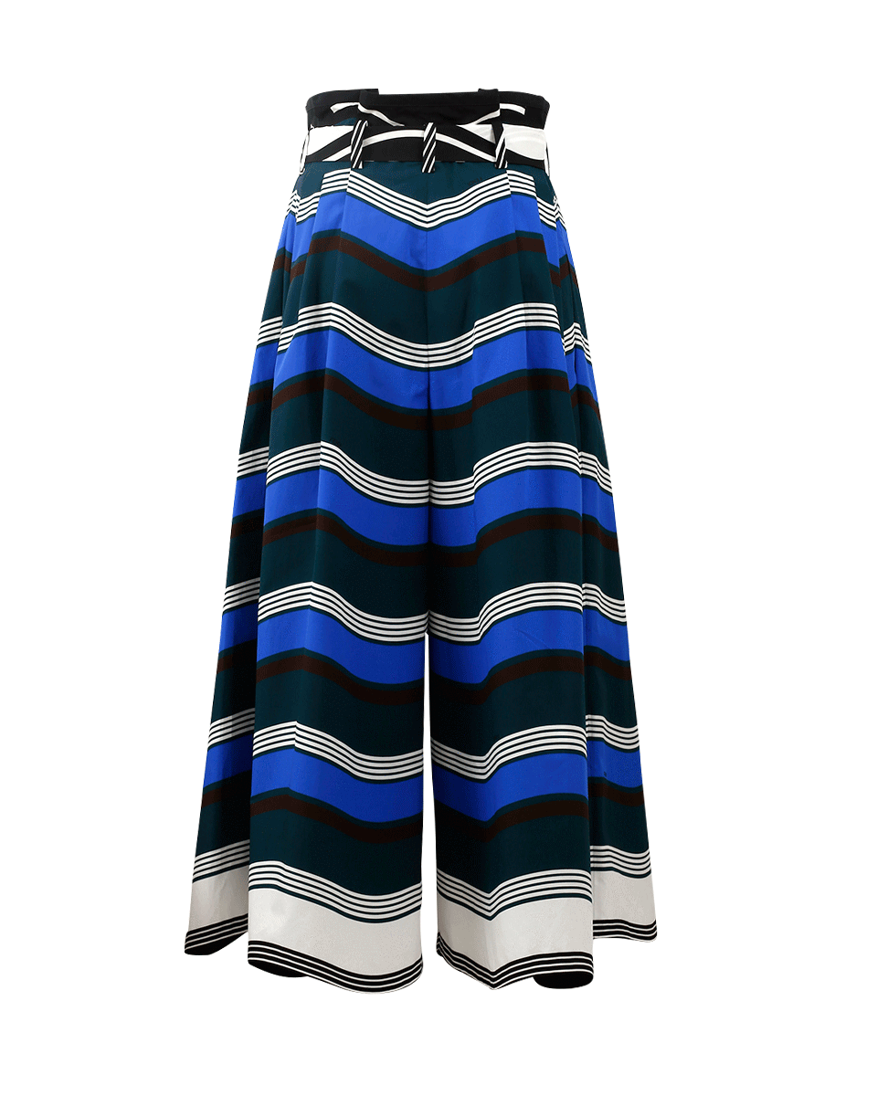 FENDI-Paper Bag Striped Cotton Pant-CLRBLOCK