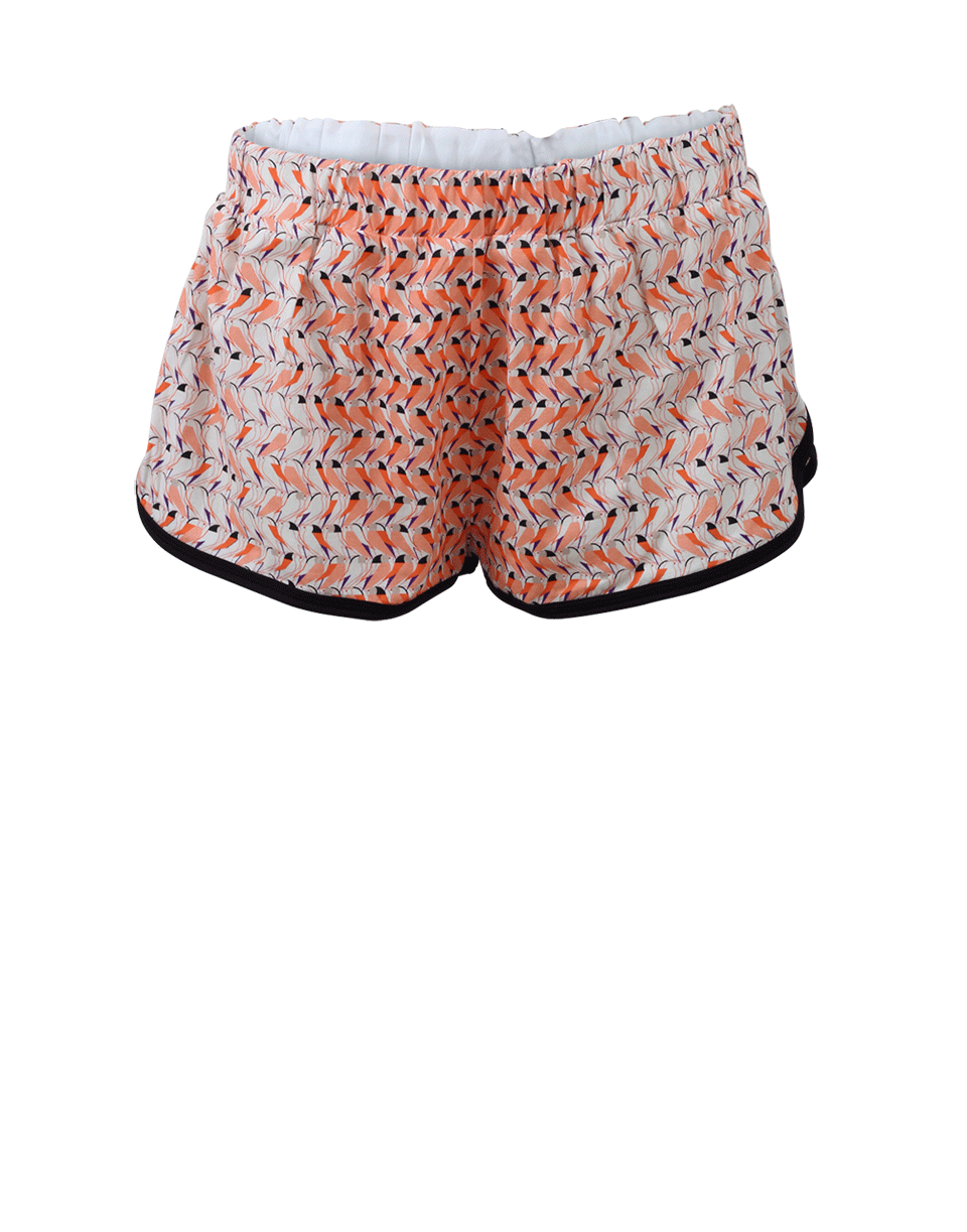FENDI-Micro-Bird Beach Short-WHITE