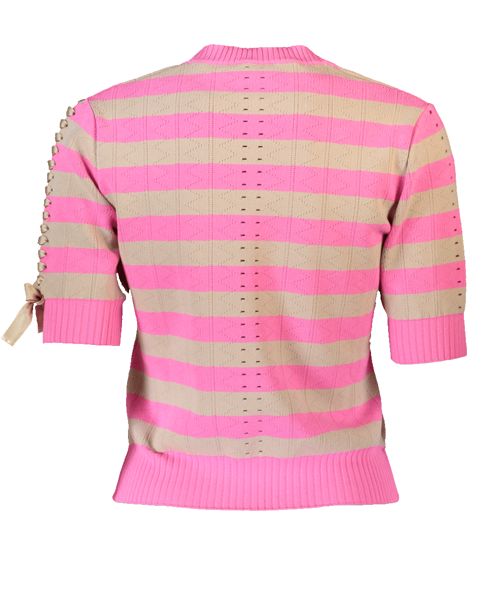 FENDI-Rugby Striped Knit Top-
