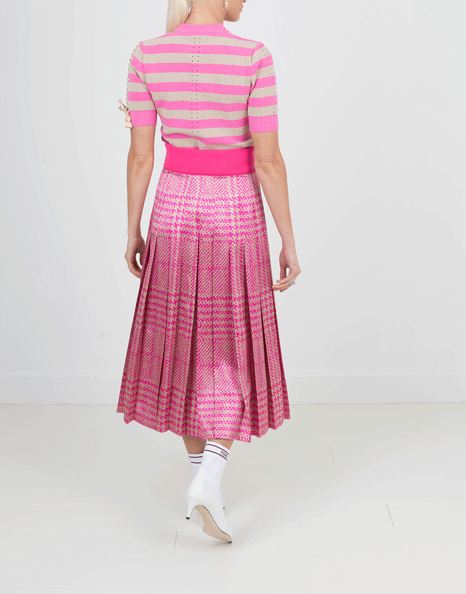 FENDI-Rugby Striped Knit Top-