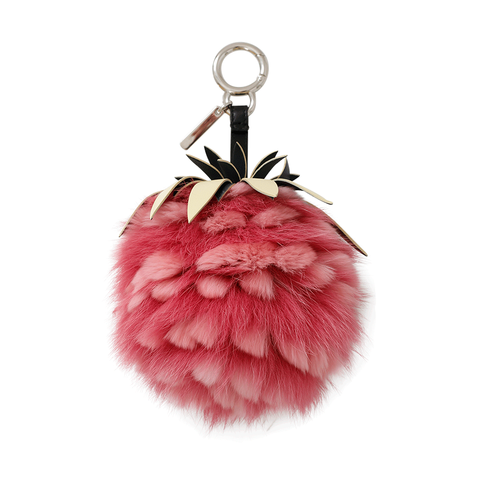 FENDI-Flower Fur Key Chain-MULTI