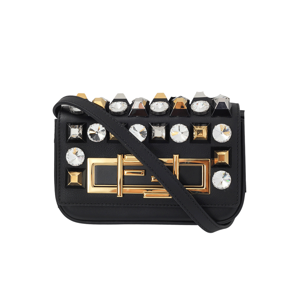 FENDI-Mini 3Baguette-BLK/GLD