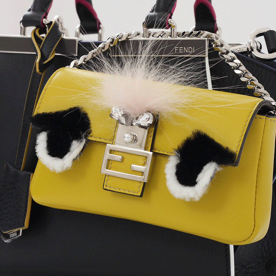 FENDI-Micro Bugs Baguette-LIME/PNK