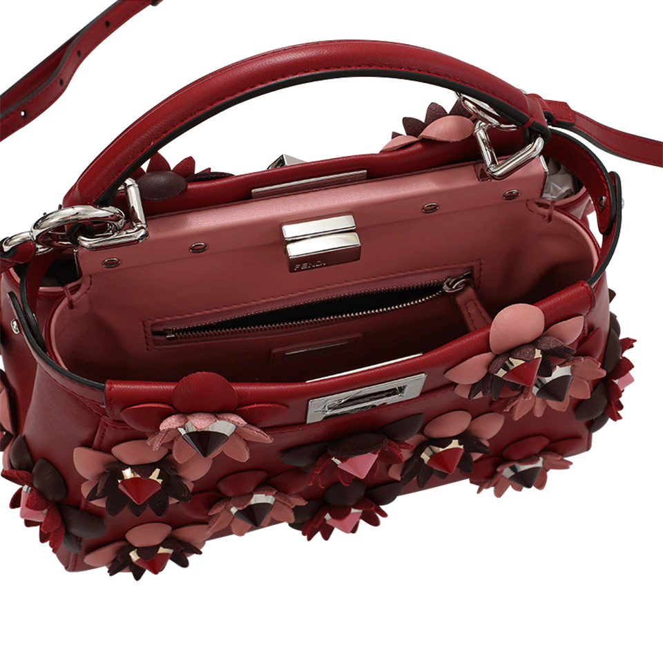 FENDI-Floral Peekaboo Mini-RUBY