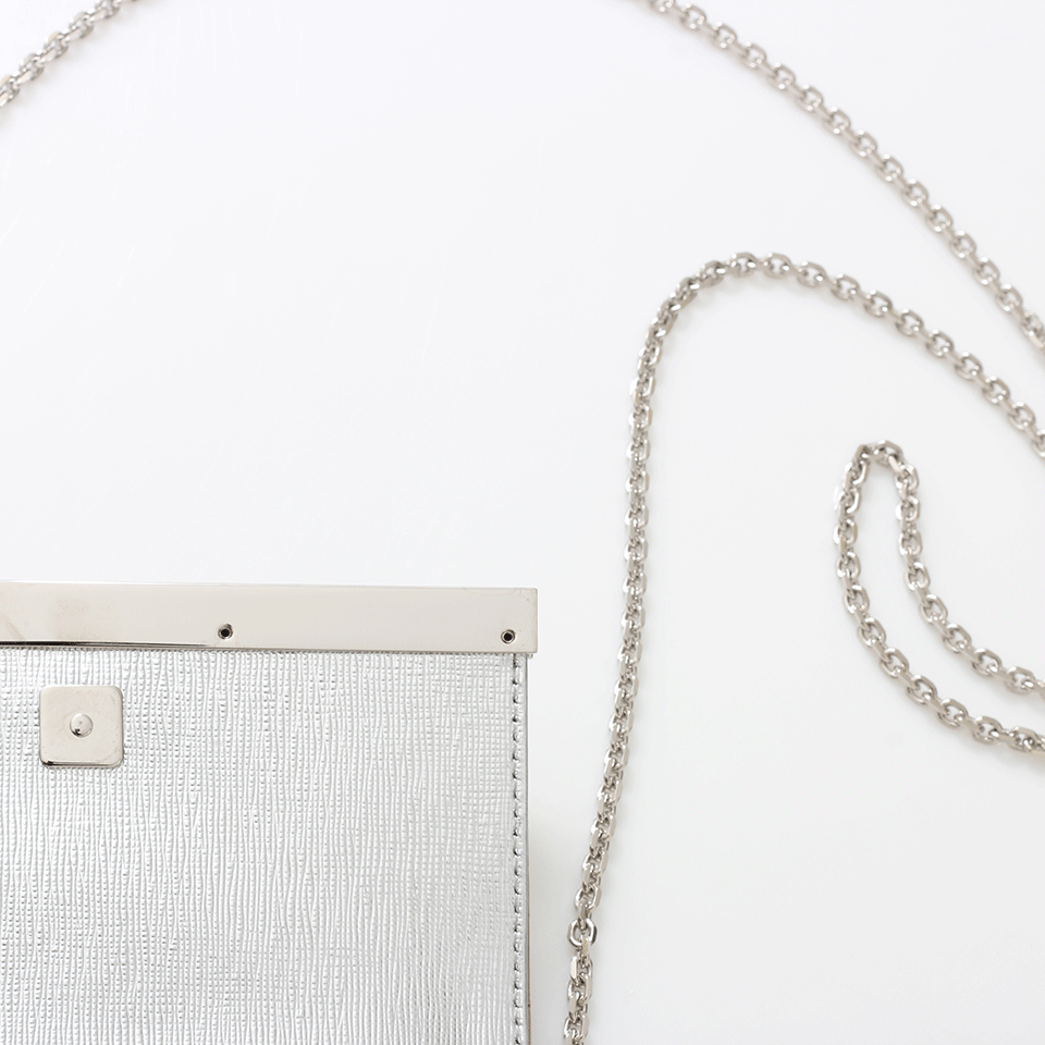 FENDI-Mini Two-Tone Bag-SLV/GLD