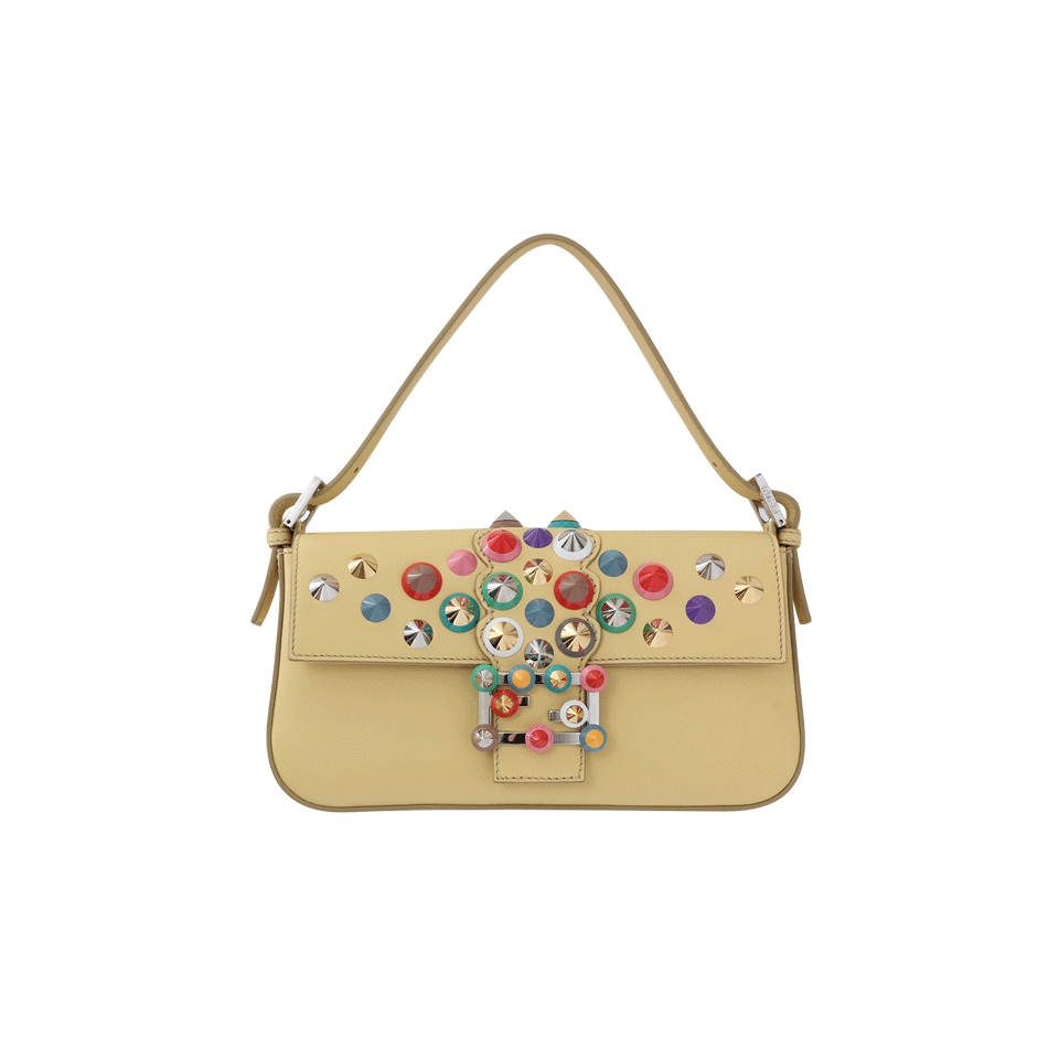 FENDI-Color Stud Baguette-WHEAT