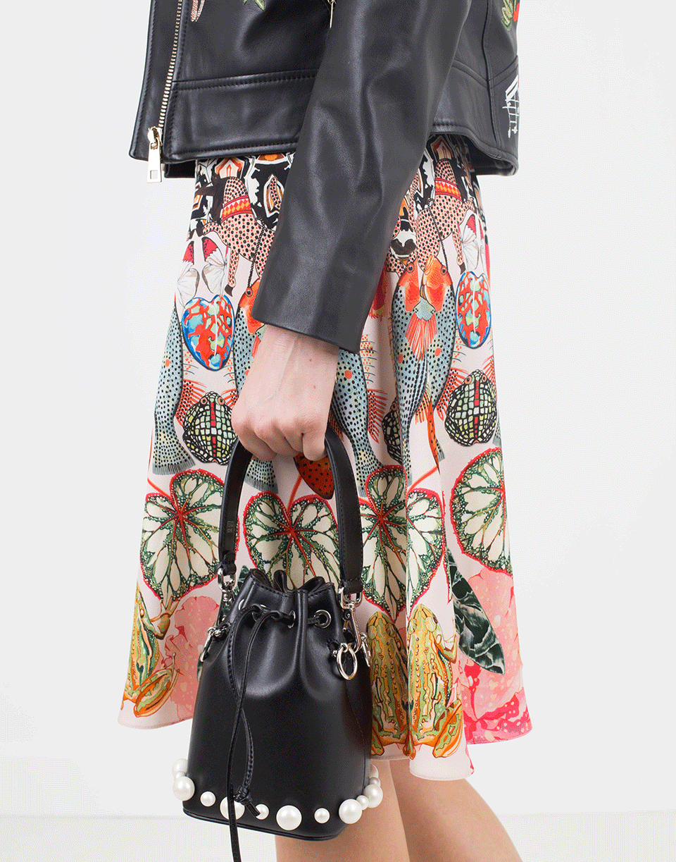 FENDI-Mon Tresor Mini Bucket Bag-BLACK