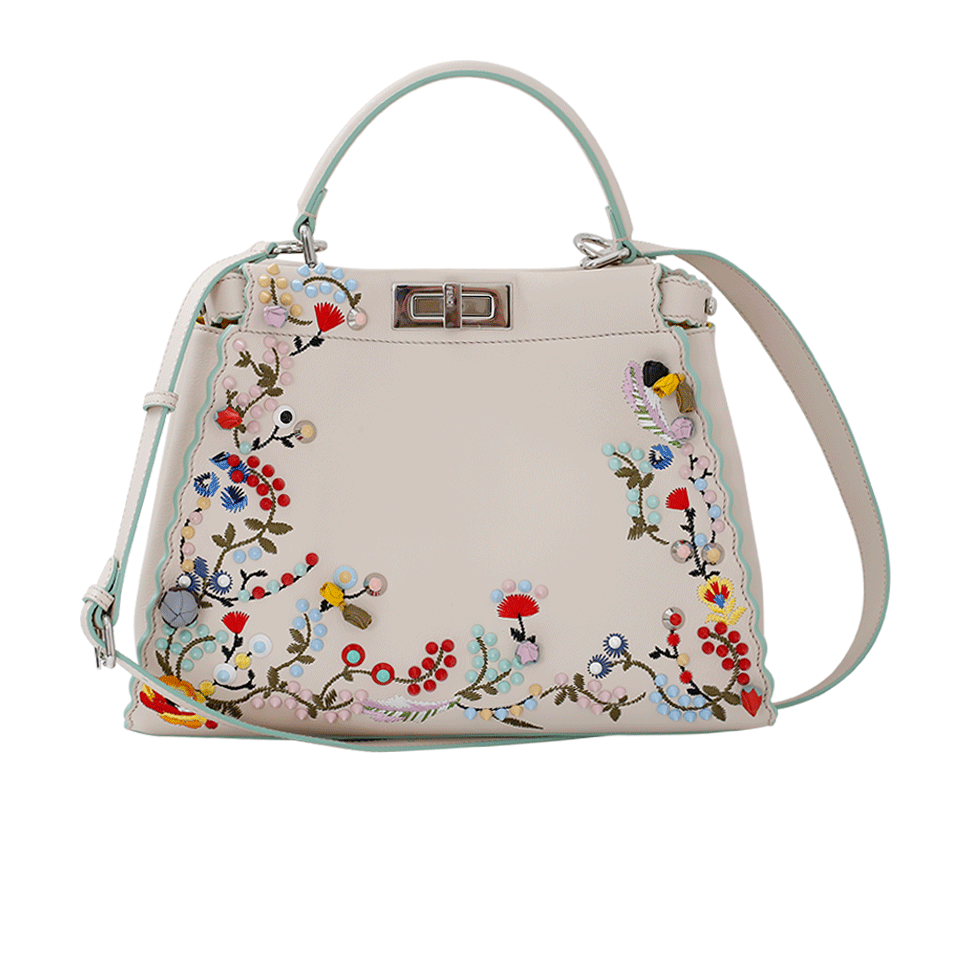 FENDI-Embroidered Peekaboo-CAMELIA