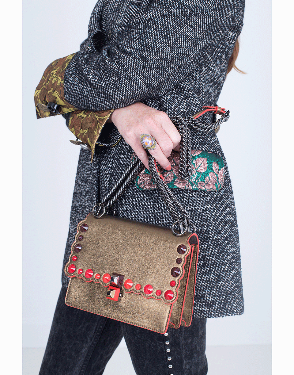 FENDI-Sfilata Kan I Small Shoulder Bag-GLD/RUTH