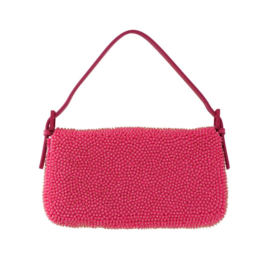 FENDI-Beaded Baguette Bag-PINK