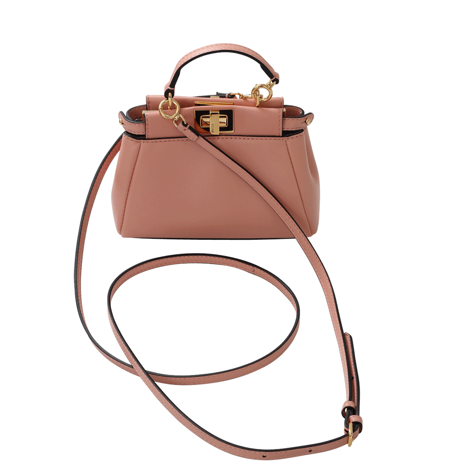 FENDI-Micro Peekaboo-PINK/GLD