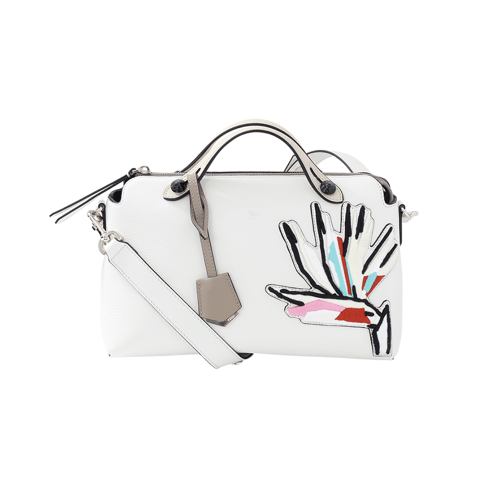 FENDI-By The Way Boston Bird Of Paradise Bag-WHITE