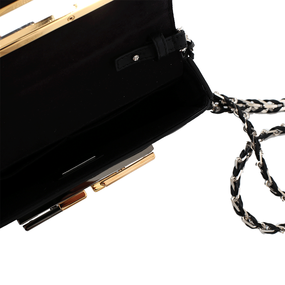 FENDI-Studded Micro Baguette-BLACK