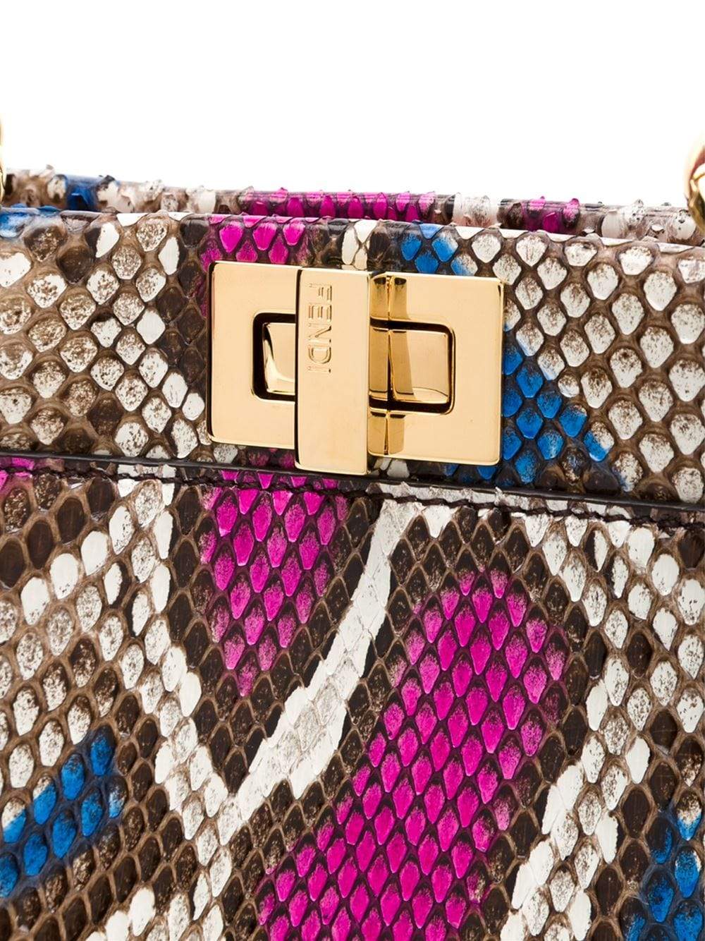 FENDI-Peekaboo Pitone Mini-NAT/PINK