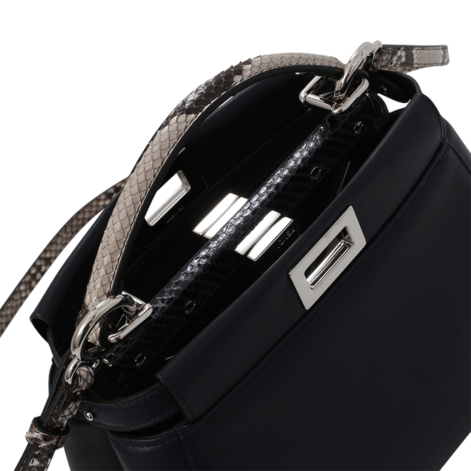 FENDI-Python Handle Mini Peekaboo-OCEAN