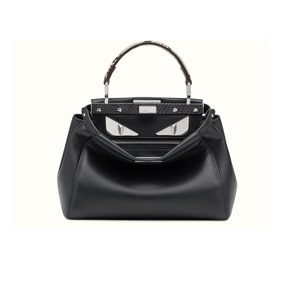 FENDI-Python Handle Mini Peekaboo-OCEAN