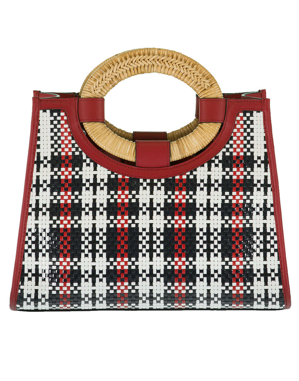 FENDI-Runaway Shopping Mini Tartan Bag-WHT/BLUE