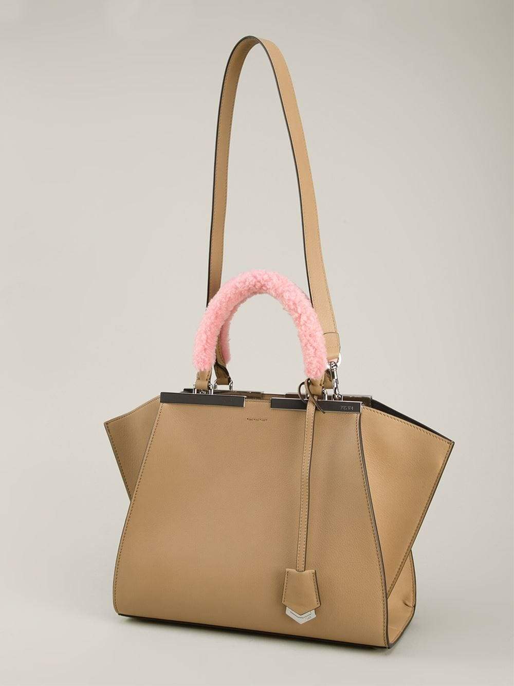 FENDI-Petite 3Jours Shopper-BEIGEPNK