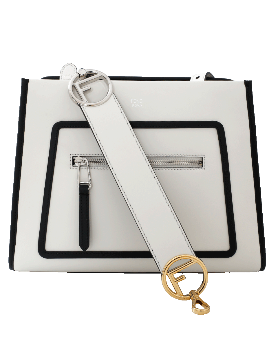 FENDI-Sfilata Small Shopping Bag-WHT/BLK