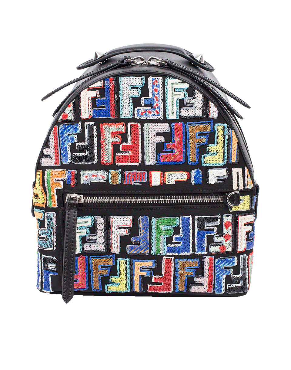 FENDI-Mini Backpack-BLACK