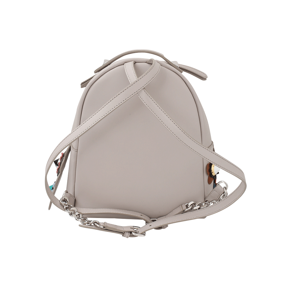 FENDI-Floral Studded Backpack-GREY