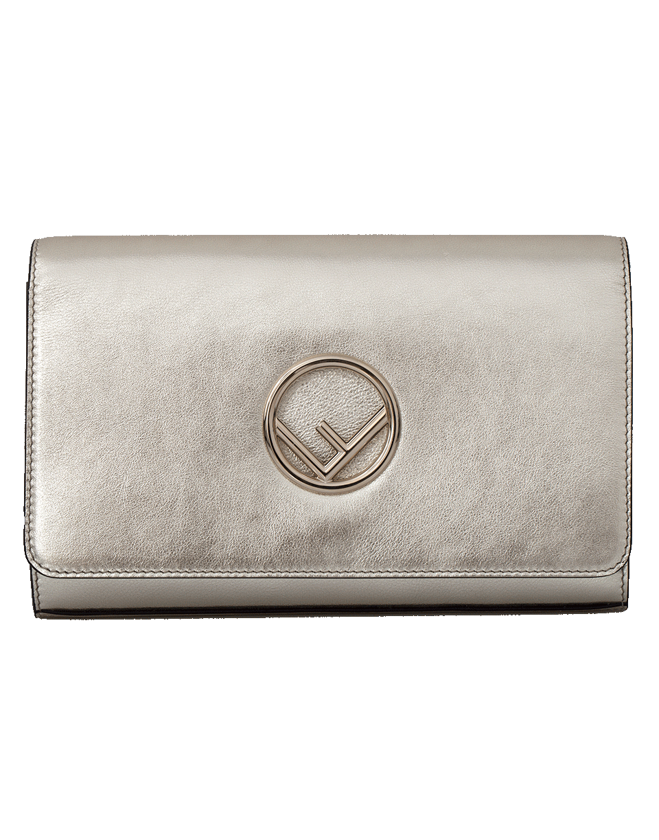 FENDI-Wallet On Chain With Logo-CHAMPGNE