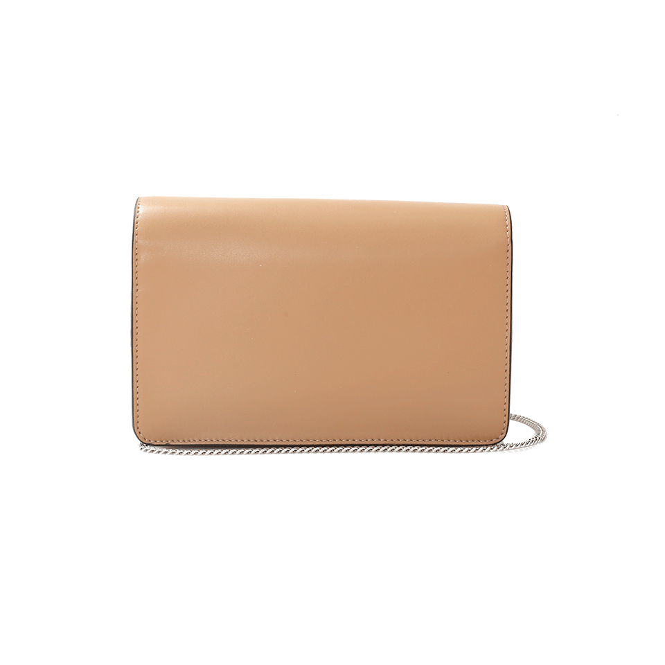 FENDI-Stud Tube Chain Wallet-SAND