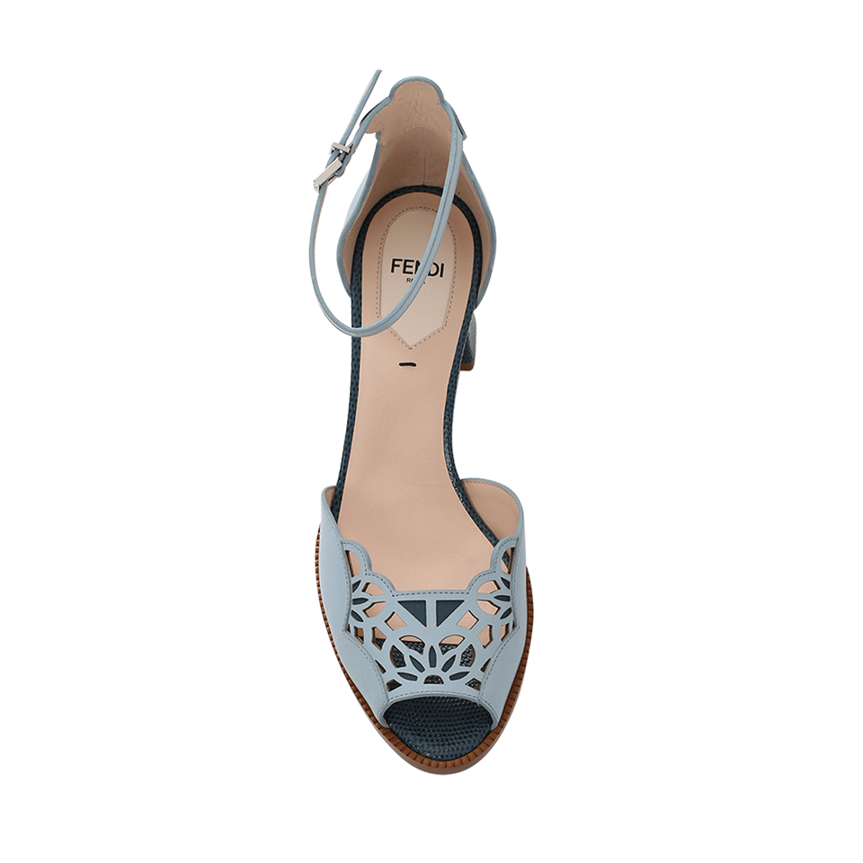 FENDI-Chameleon Ankle Strap Sandal-