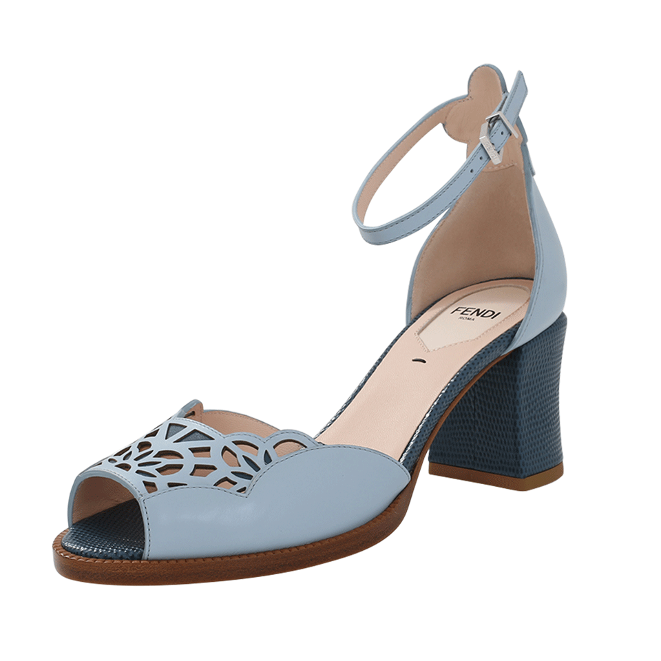 FENDI-Chameleon Ankle Strap Sandal-