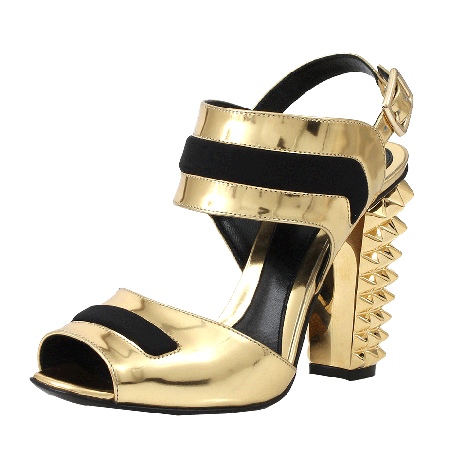 FENDI-Spiked Heel Sandal-