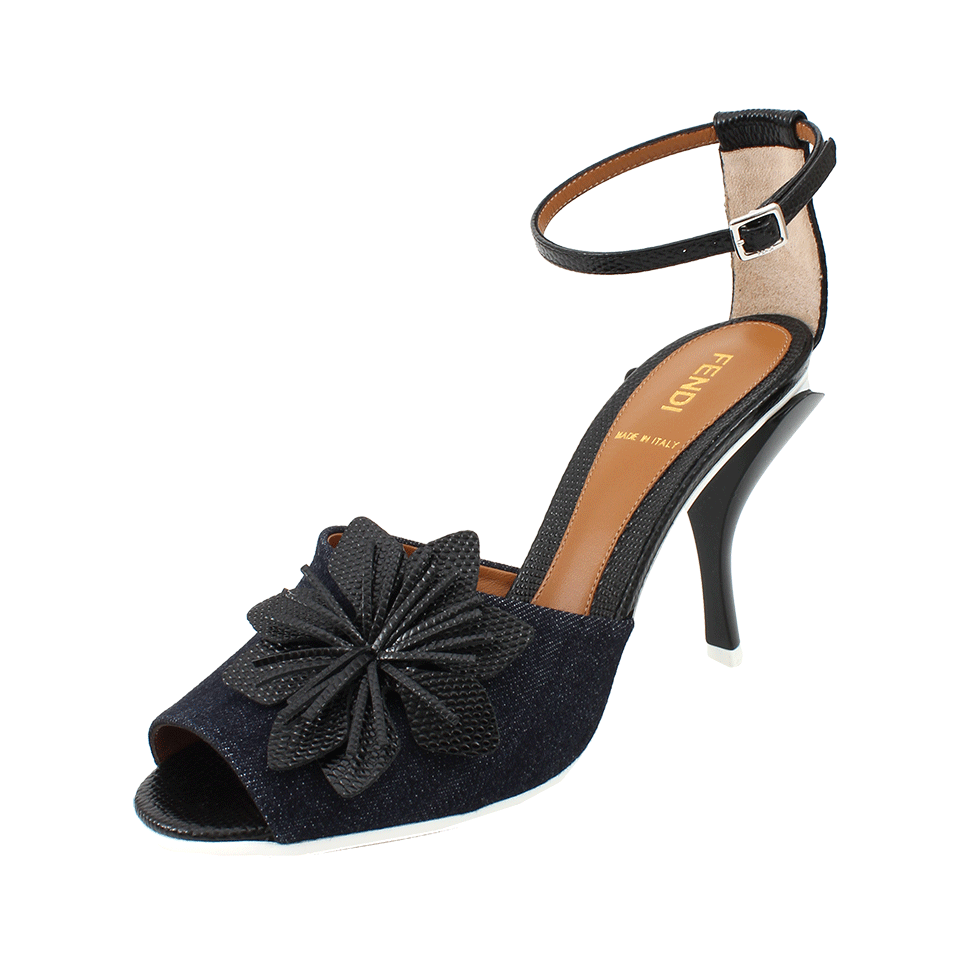FENDI-Jungle Ankle Wrap Sandal-