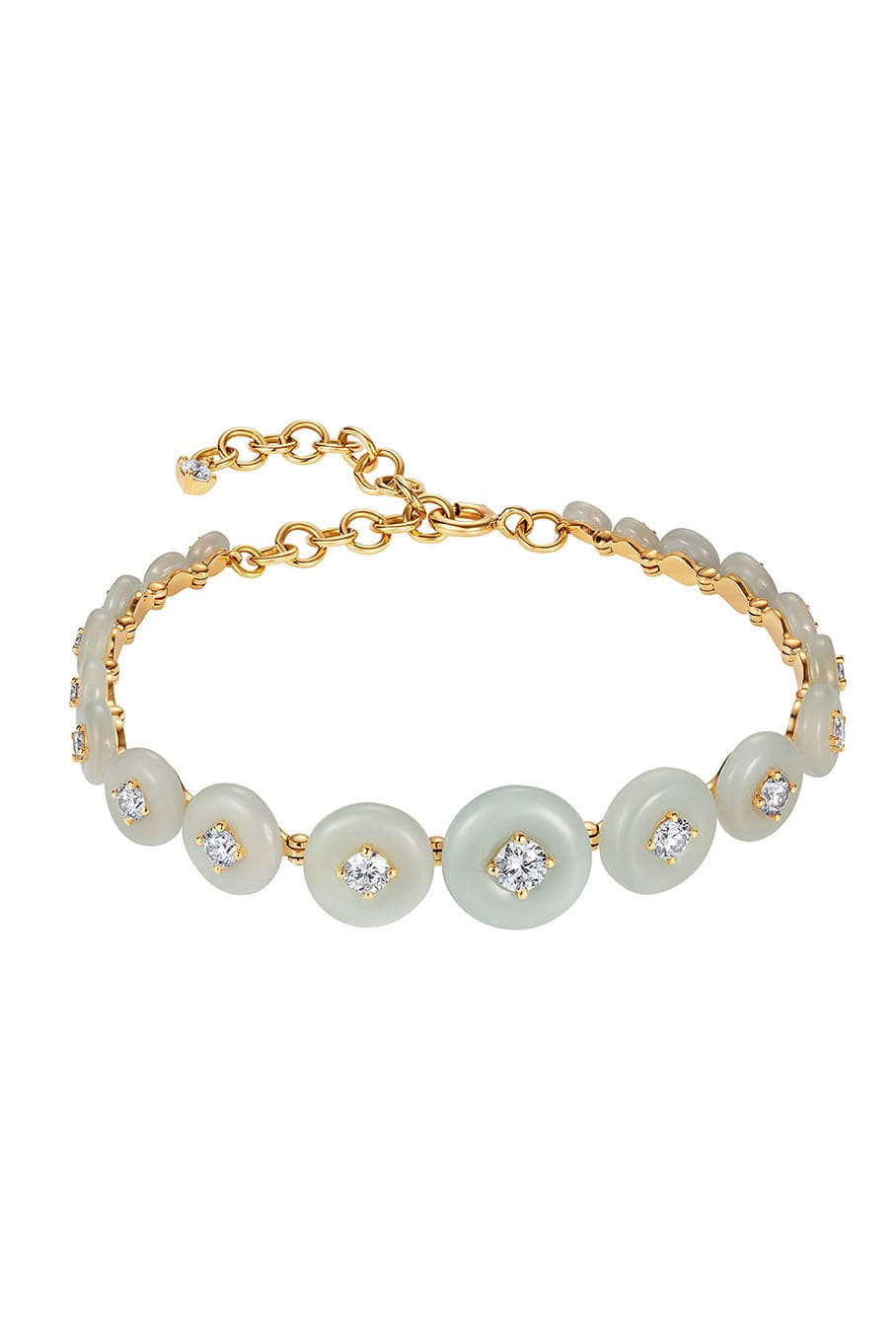 FERNANDO JORGE-Aquamarine Surrounding Bracelet- Yellow Gold-YELLOW GOLD
