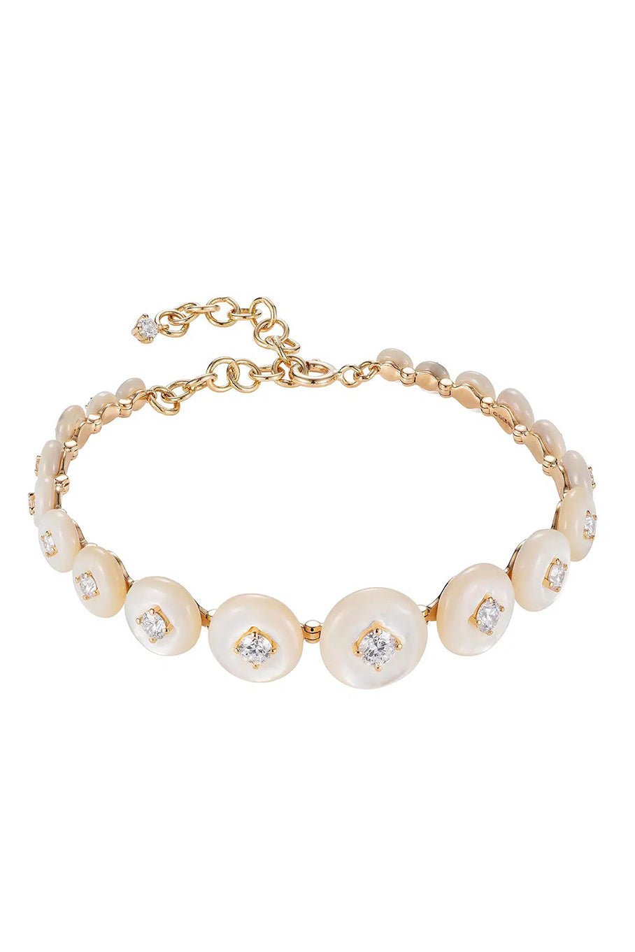 FERNANDO JORGE-Surrounding Bracelet - Pearl-YELLOW GOLD