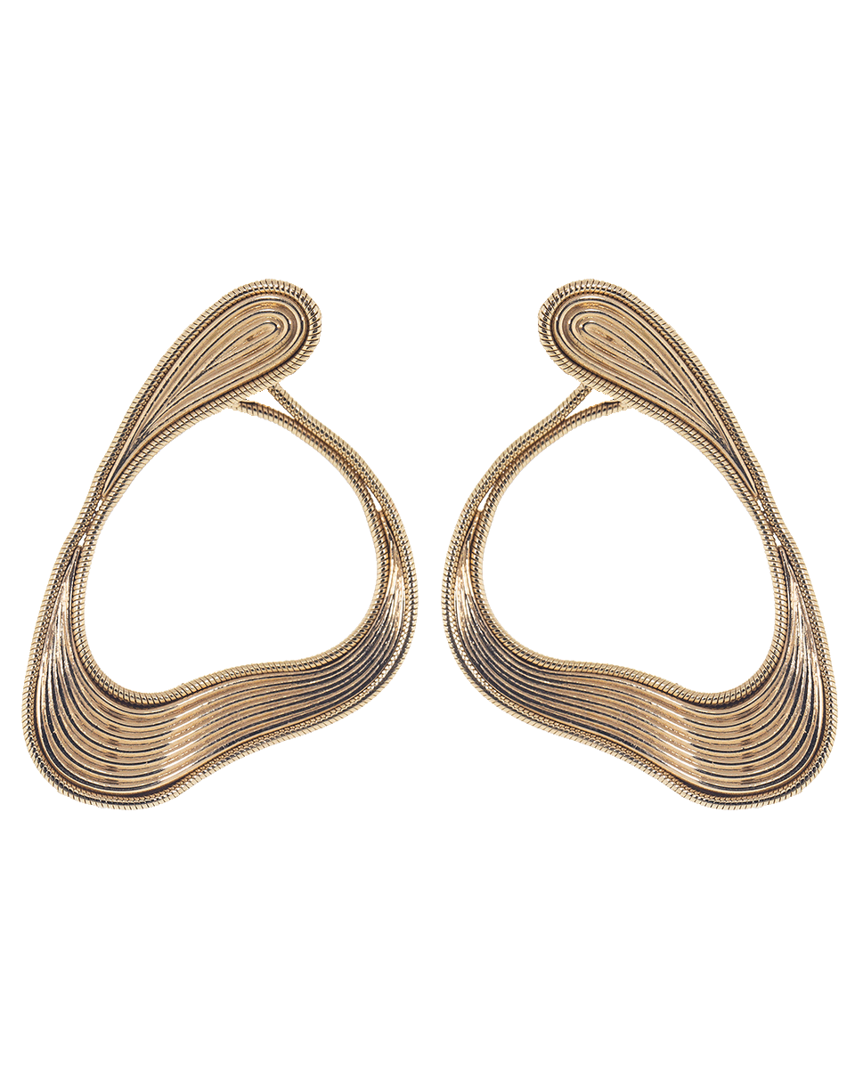 FERNANDO JORGE-Medium Stream Hoop Earrings-ROSE GOLD