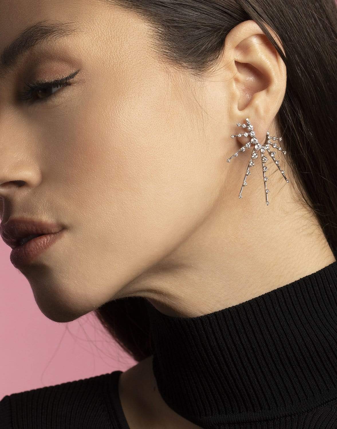 FERNANDO JORGE-Diamond Radiant Earrings-WHITE GOLD
