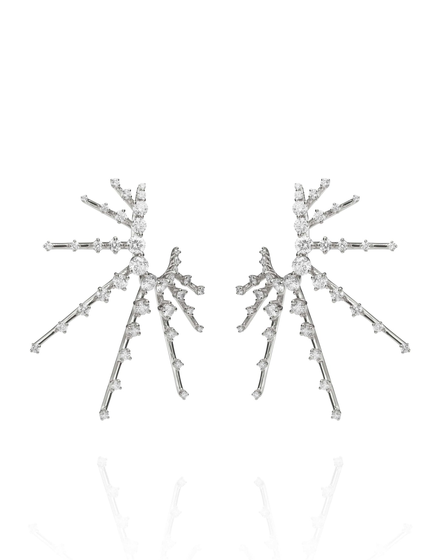 FERNANDO JORGE-Diamond Radiant Earrings-WHITE GOLD