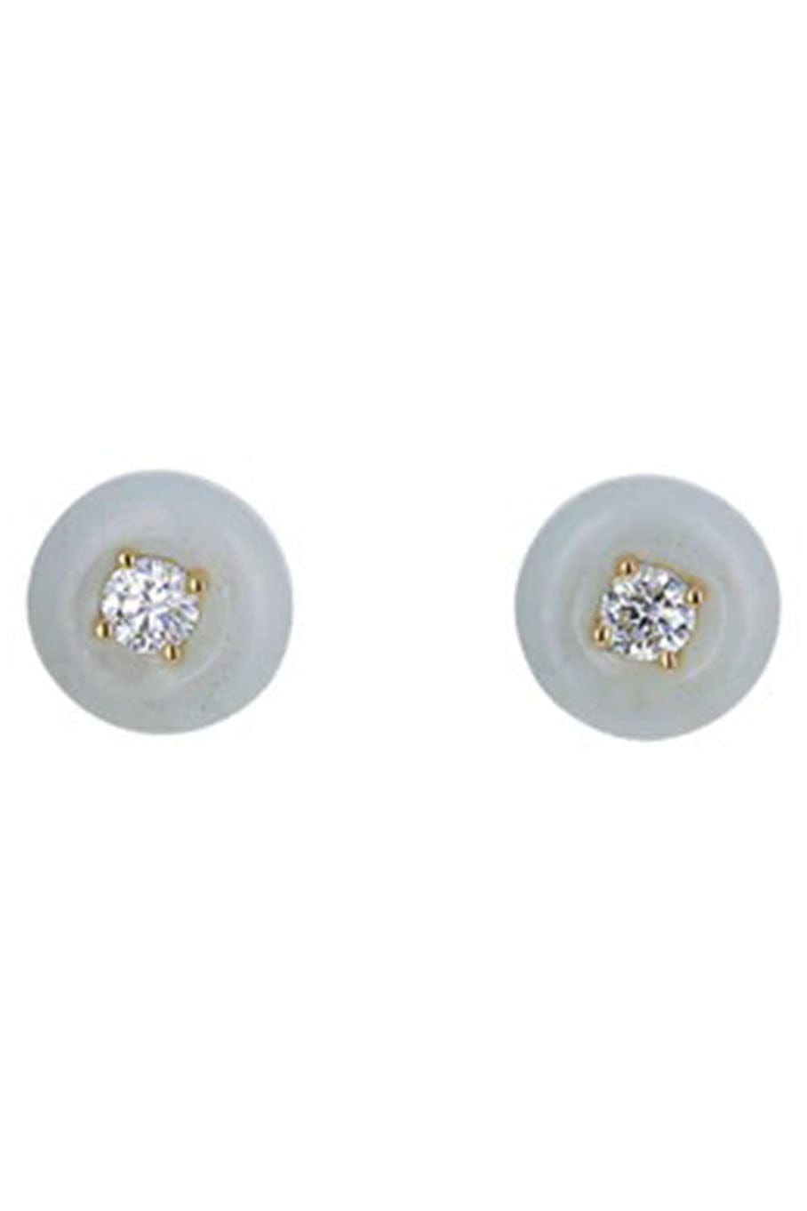 FERNANDO JORGE-Aqua Orbit Stud Earrings-YELLOW GOLD