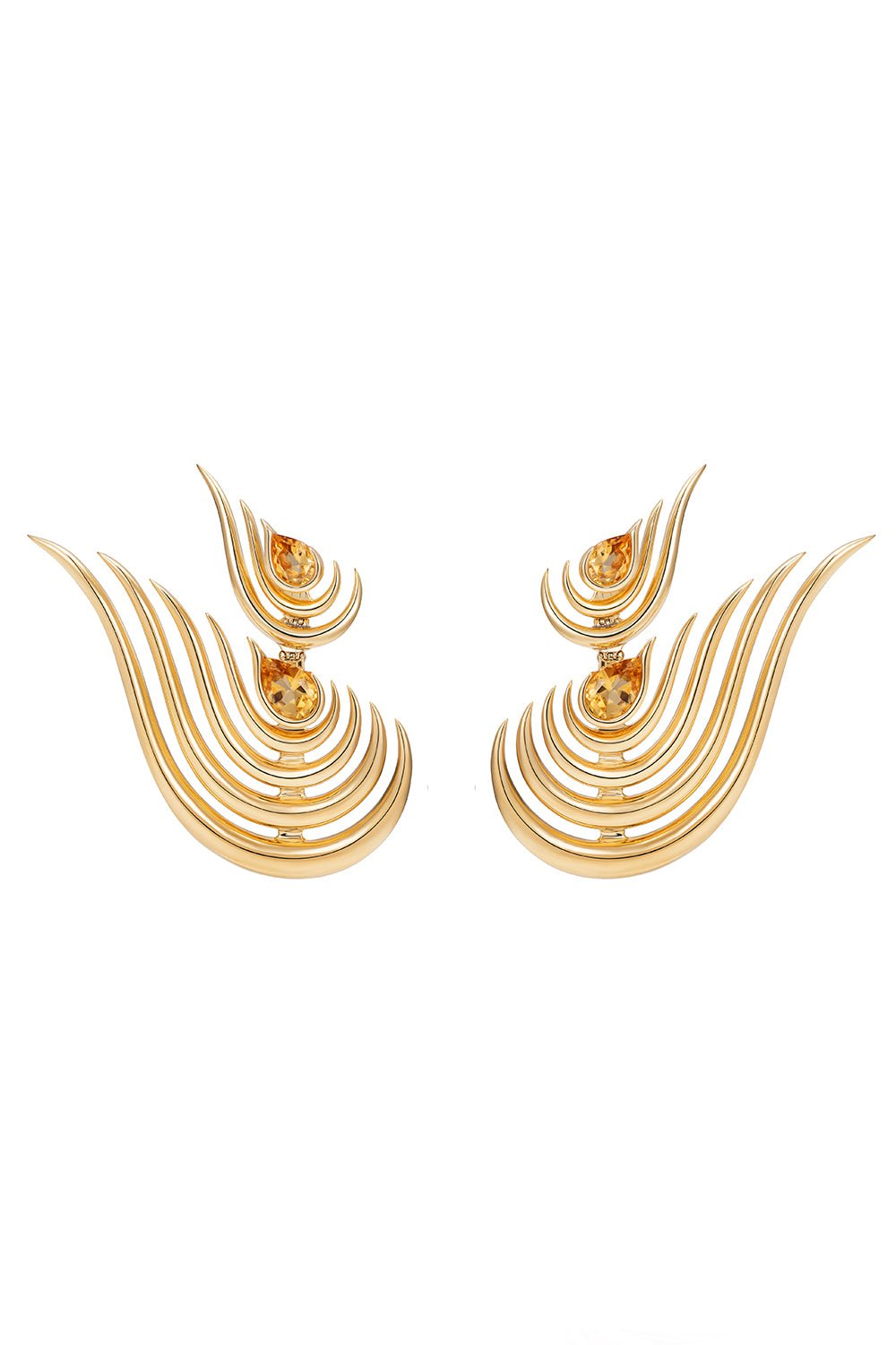 FERNANDO JORGE-Beacon Earrings-YELLOW GOLD