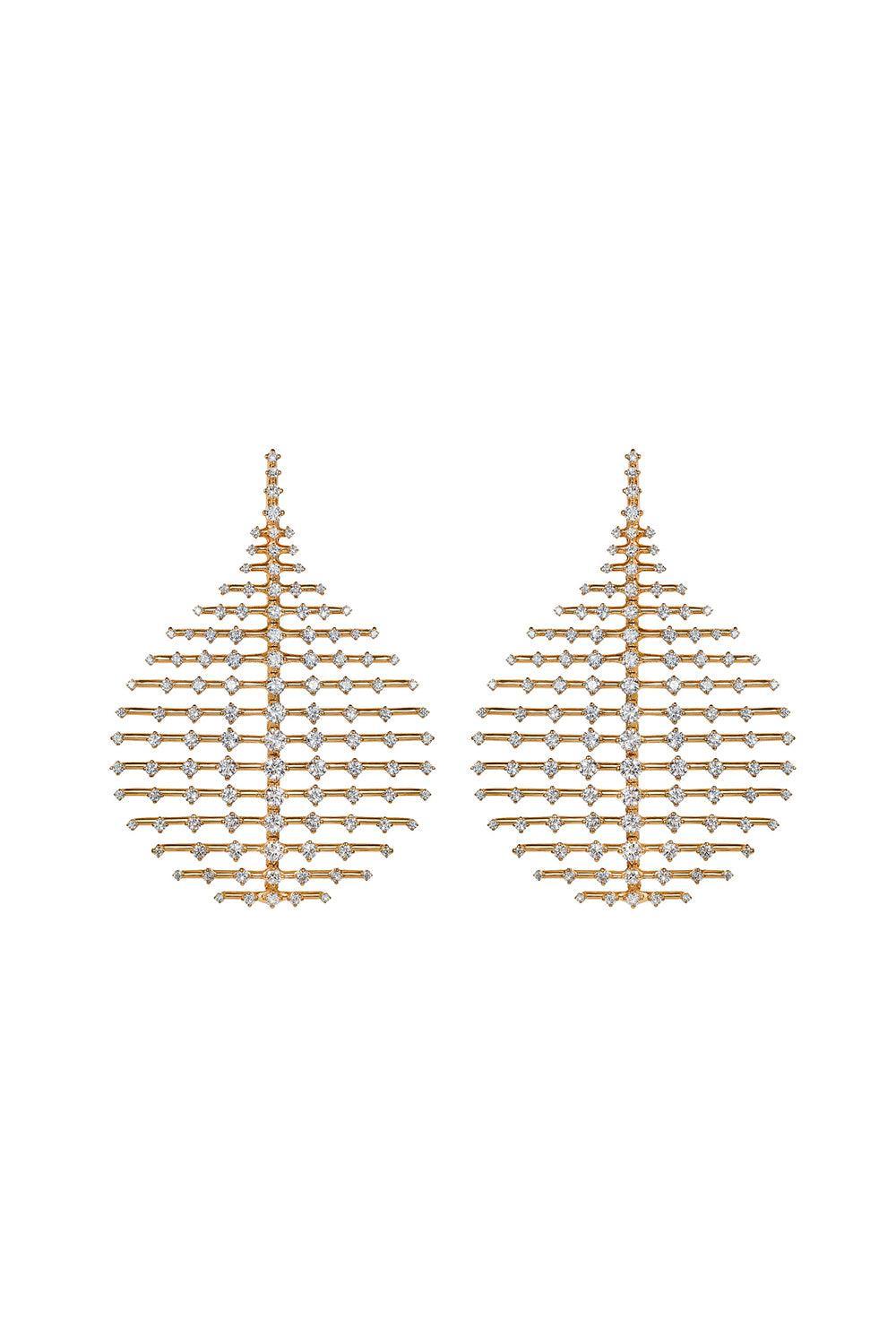Diamond Disco Medium Earrings-YELLOW GOLD-JEWELRYFINE JEWELEARRING-FERNANDO JORGE