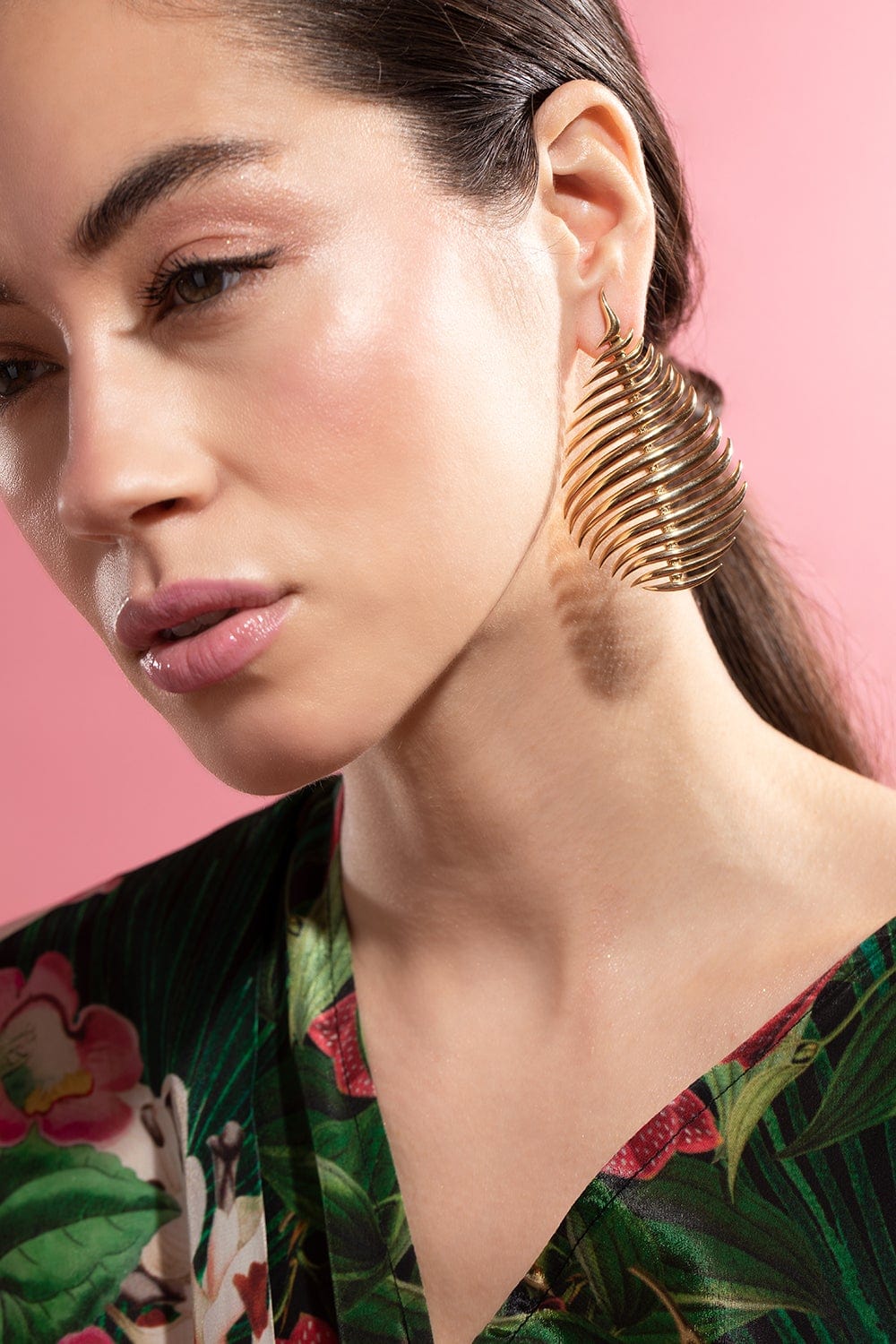 FERNANDO JORGE-Flame Earrings-YELLOW GOLD