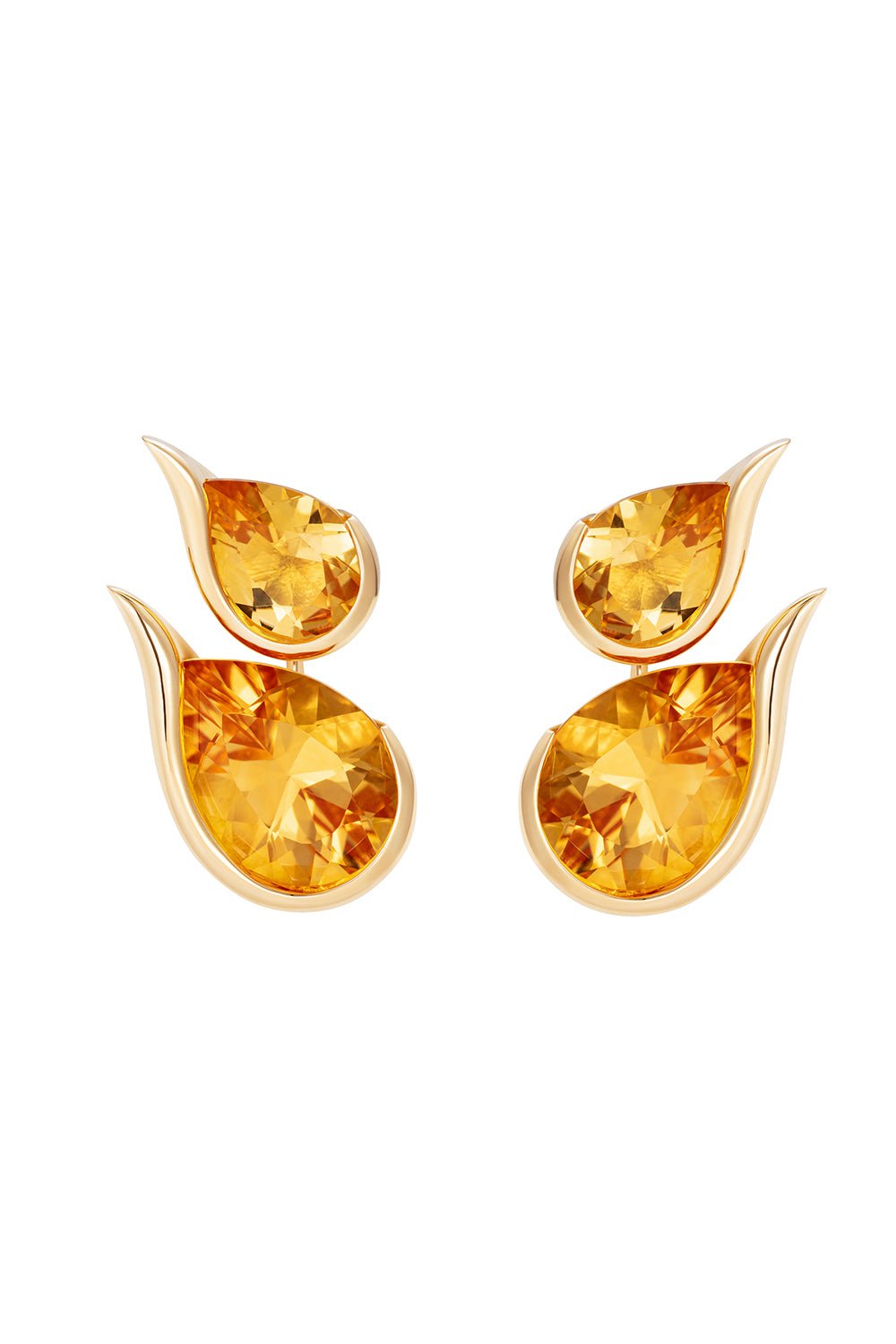 FERNANDO JORGE-Ignite Double Earrings-YELLOW GOLD