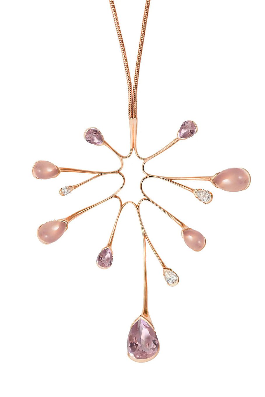 FERNANDO JORGE-Bloom Algae Pendant-ROSE GOLD