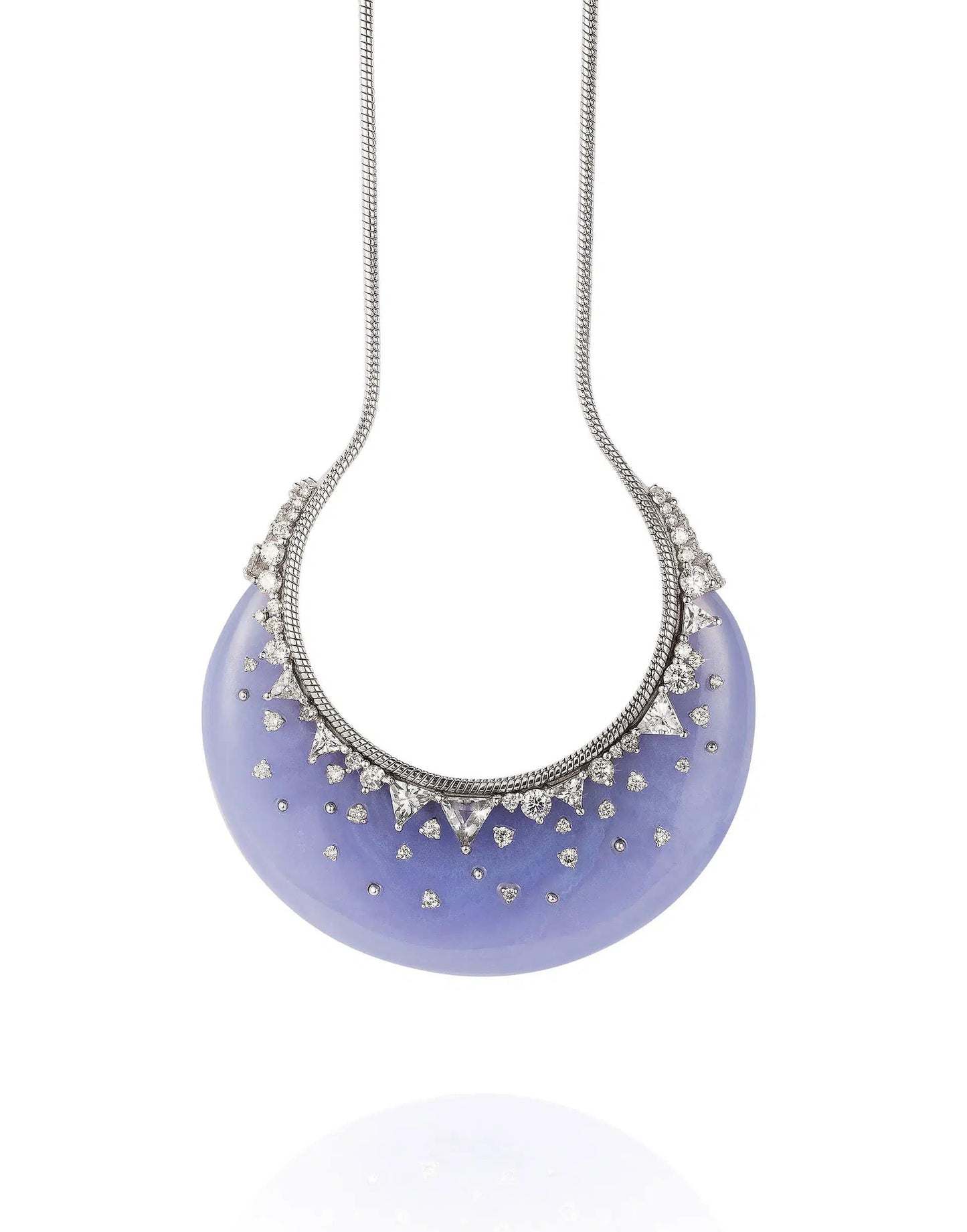 FERNANDO JORGE-Chalcedony Fusion Necklace-WHITE GOLD