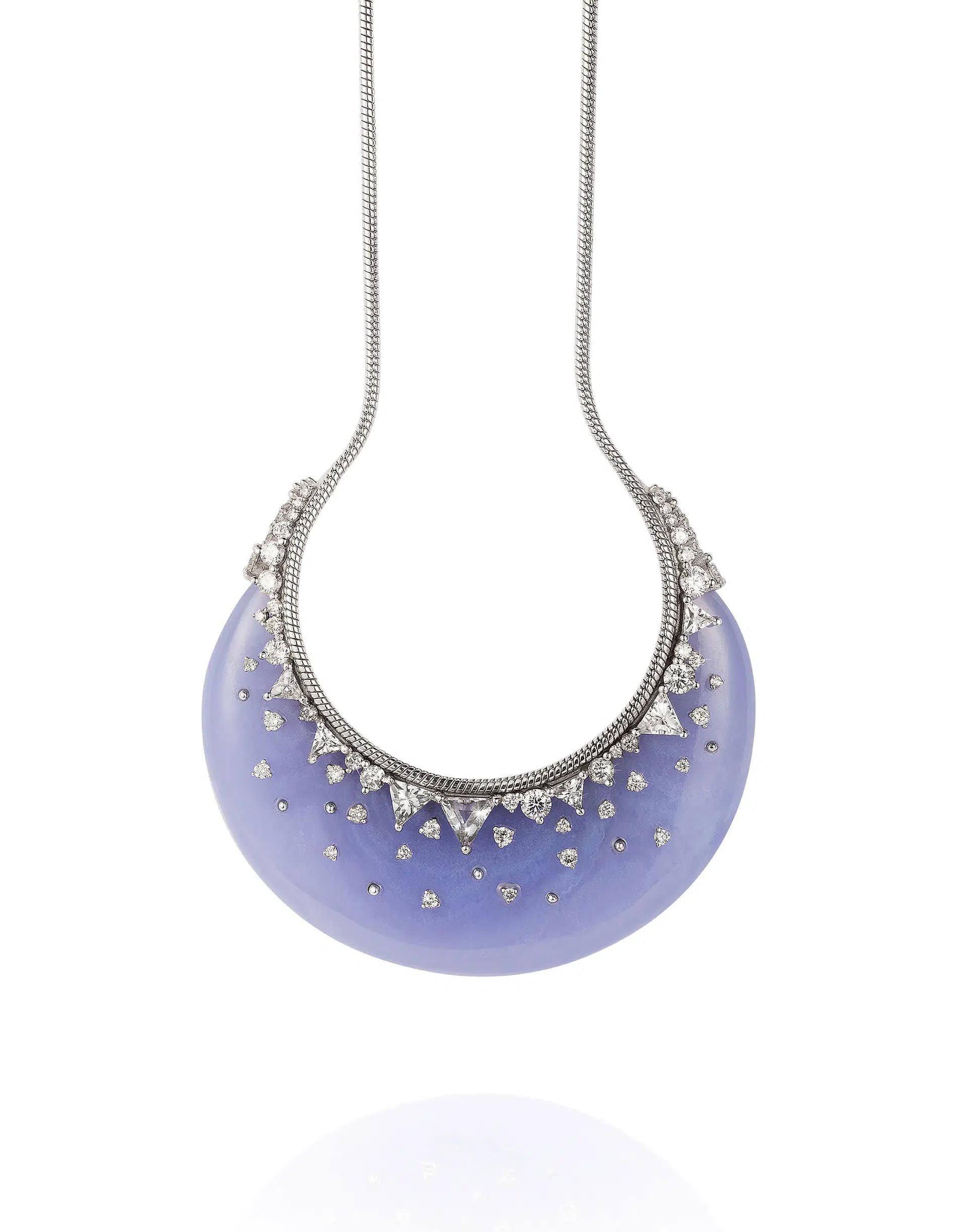 FERNANDO JORGE-Chalcedony Fusion Necklace-WHITE GOLD