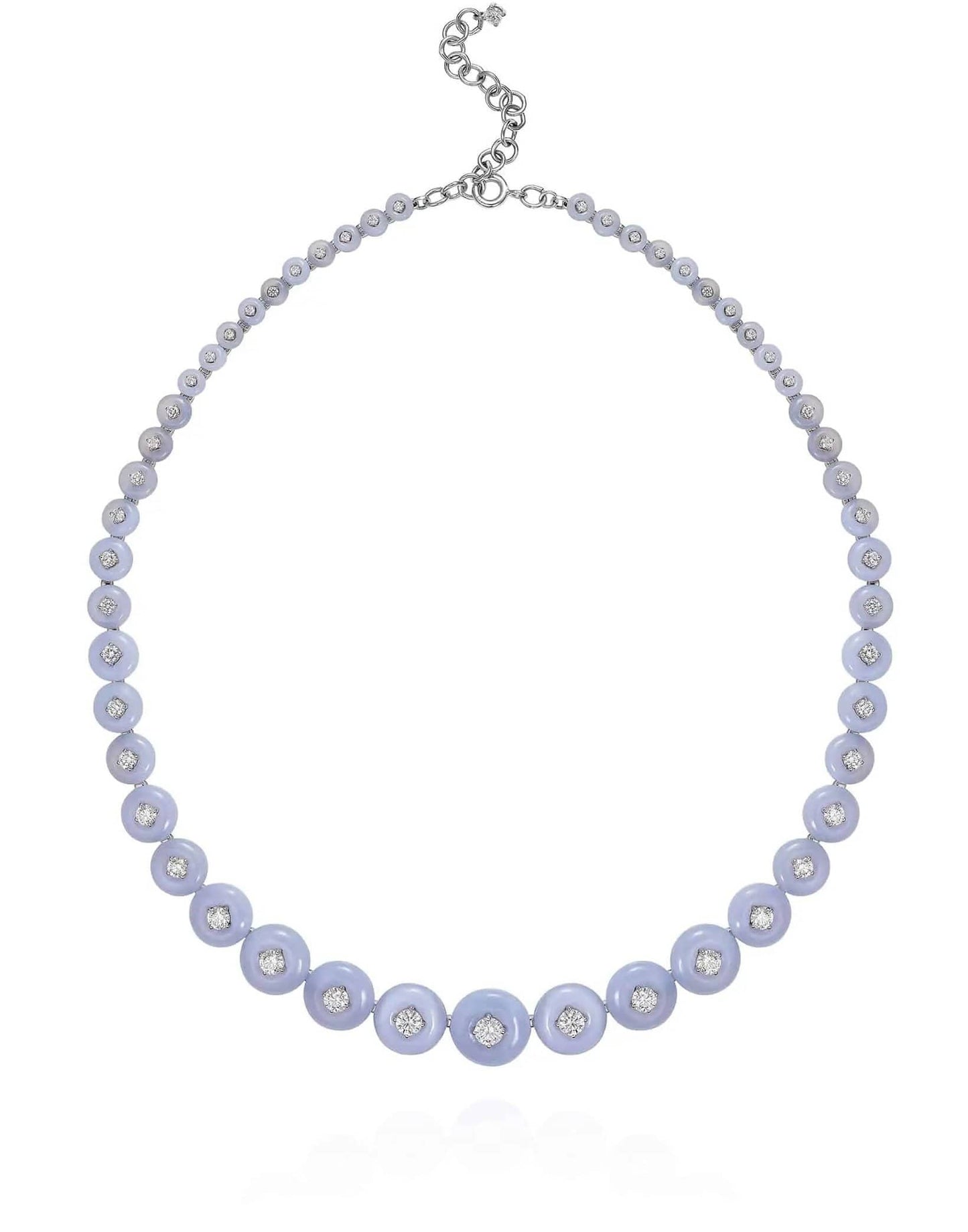 FERNANDO JORGE-Chalcedony Surrounding Necklace-WHITE GOLD