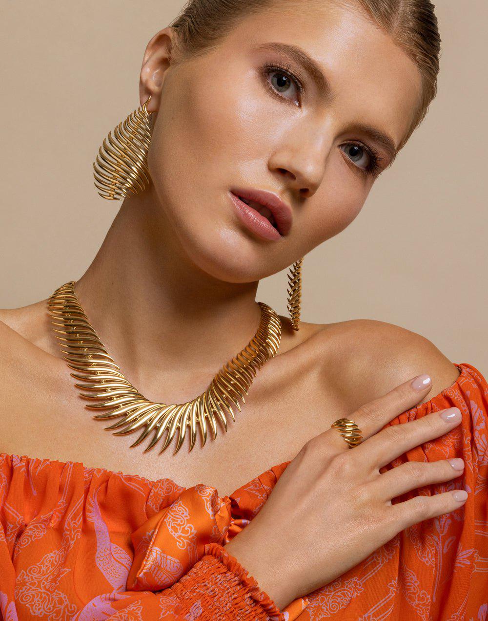 FERNANDO JORGE-Flame Necklace-YELLOW GOLD